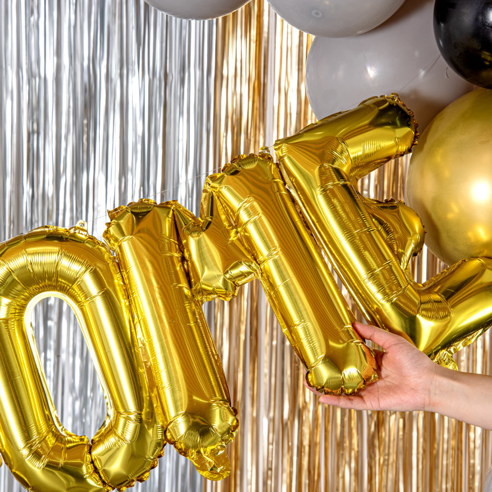 Balloonify Gold Mylar Letter M Balloon - 16" - 1 count box
