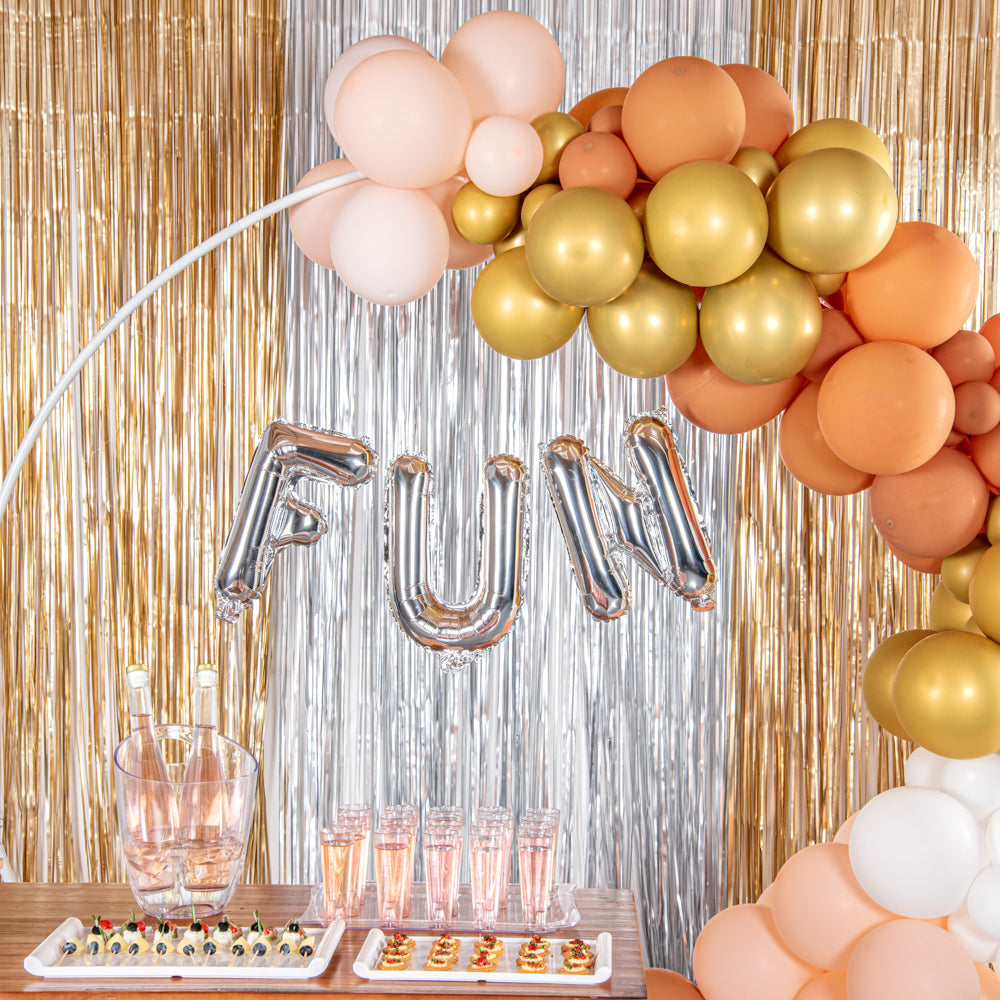 Balloonify Silver Mylar Letter N Balloon - 16" - 1 count box