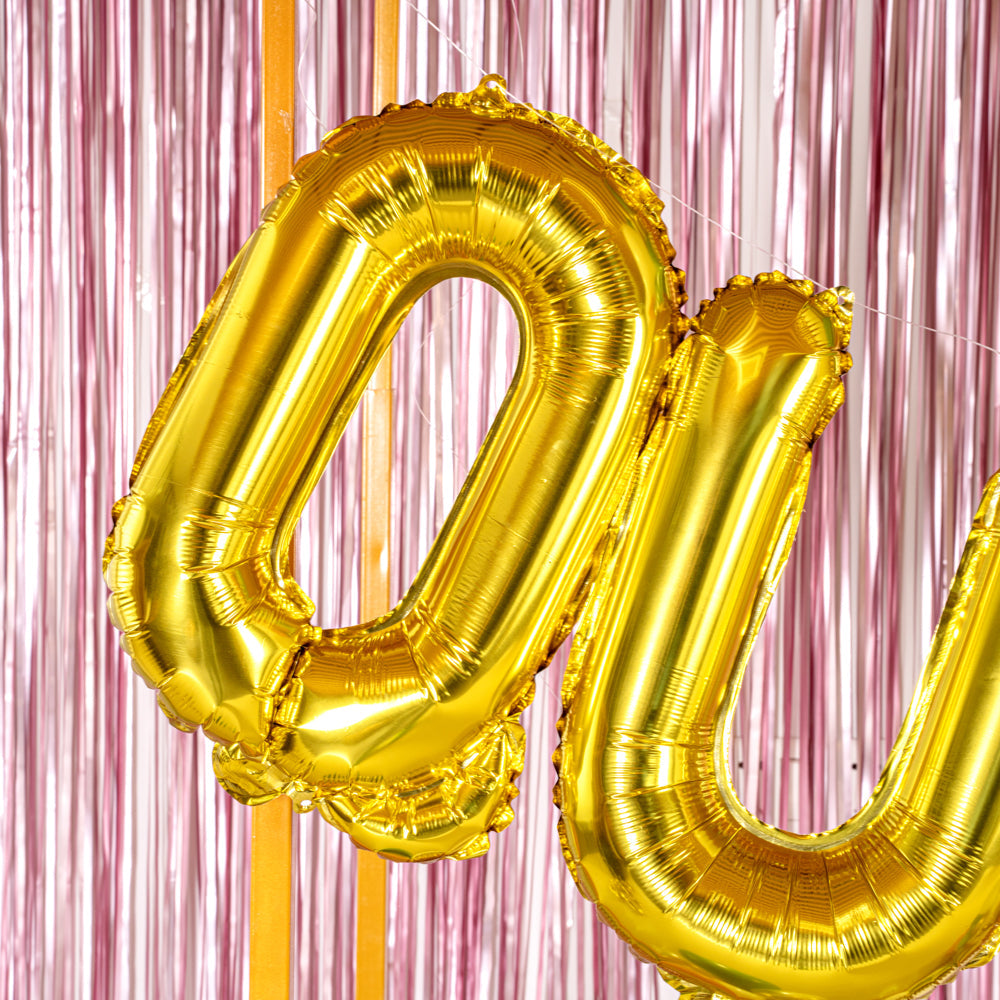 Balloonify Gold Mylar Letter Q Balloon - 16" - 1 count box