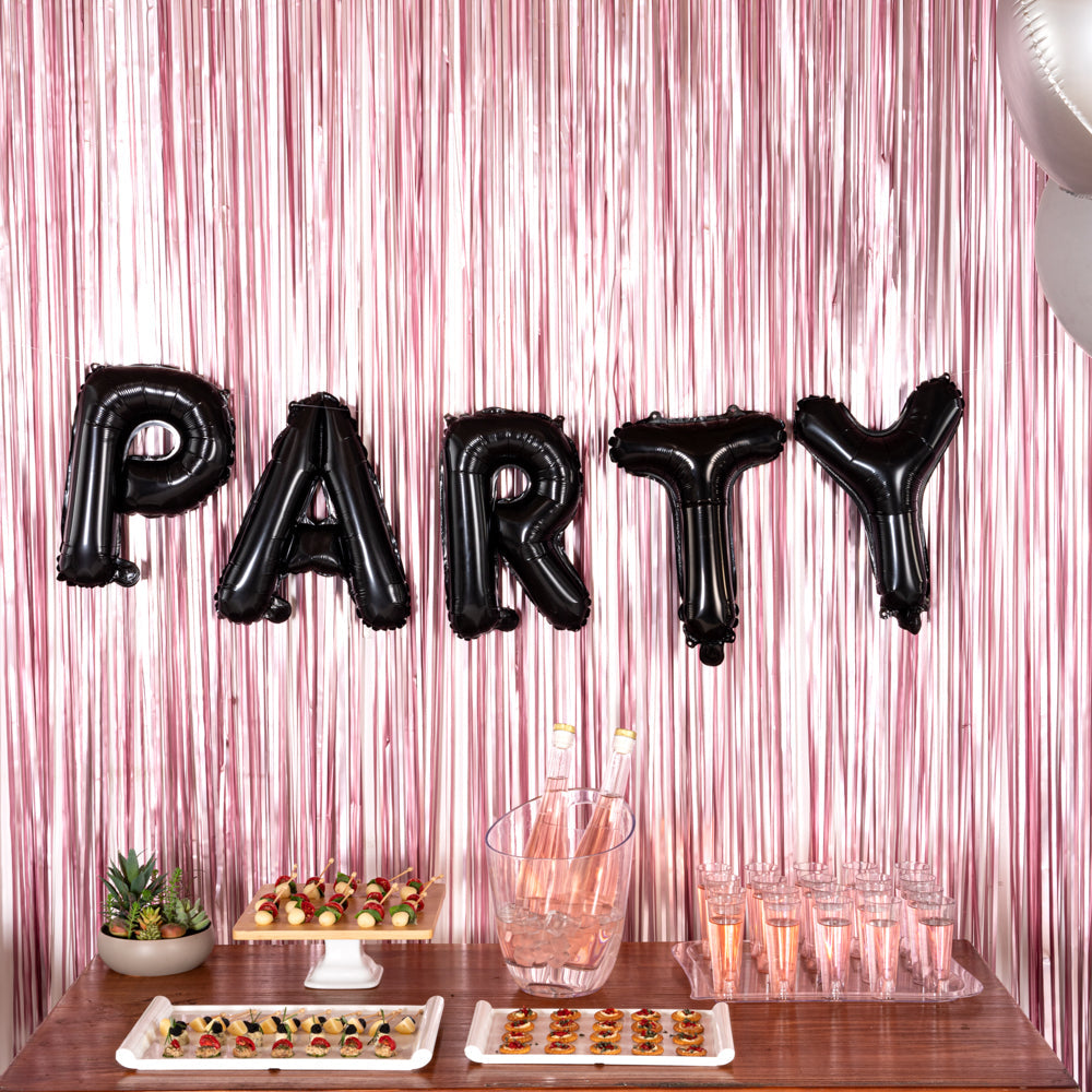 Balloonify Black Mylar Letter R Balloon - 16" - 1 count box