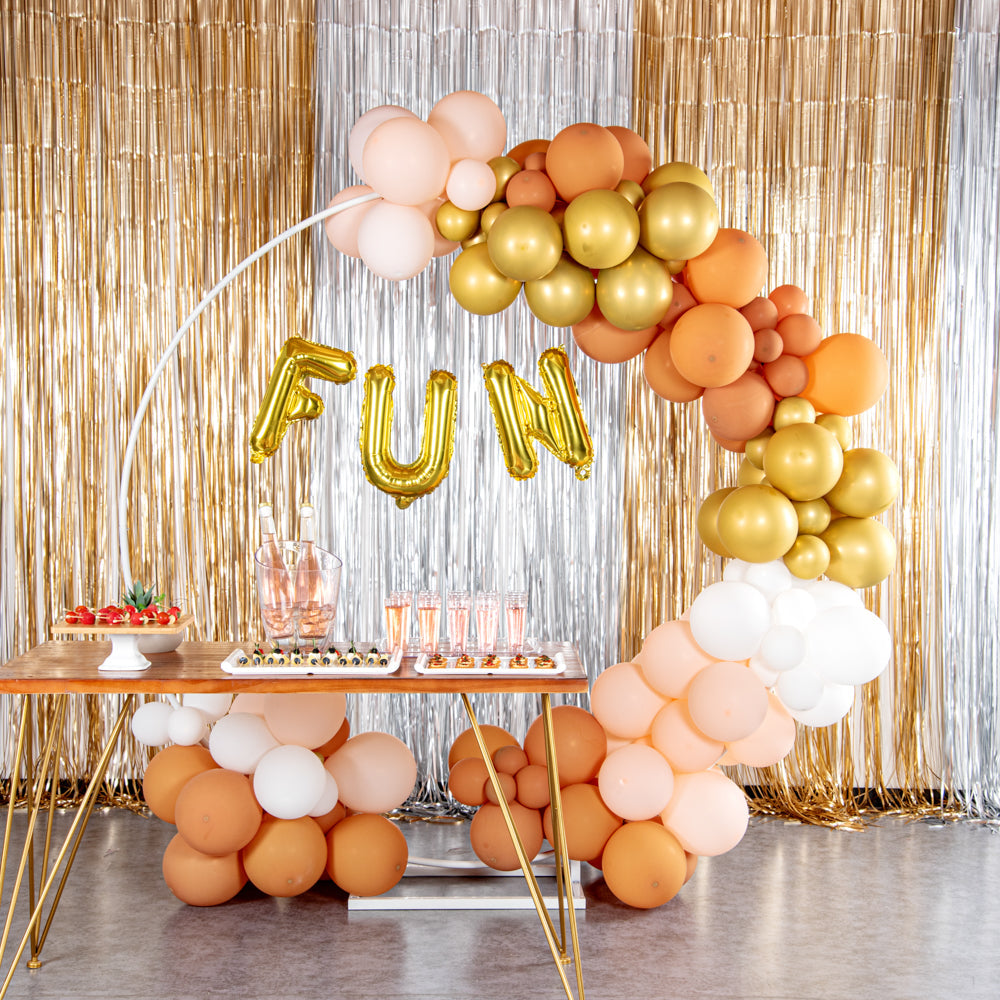 Balloonify Gold Mylar Letter U Balloon - 16" - 1 count box