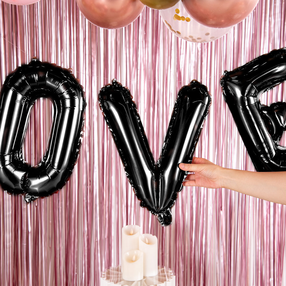Balloonify Black Mylar Letter V Balloon - 16" - 1 count box