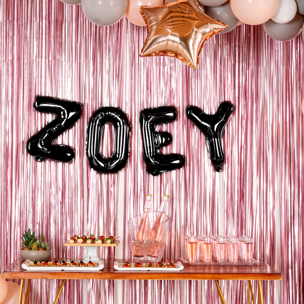 Balloonify Black Mylar Letter Z Balloon - 16" - 1 count box