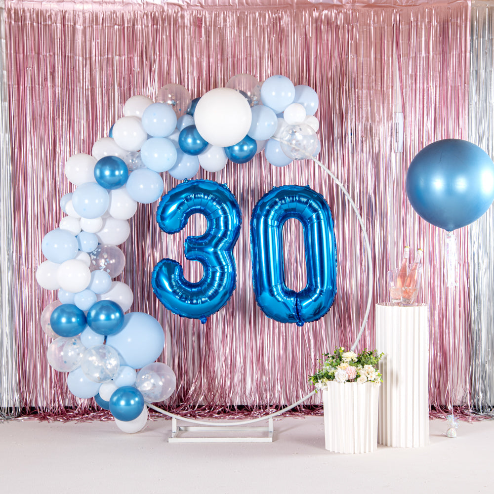 Balloonify Blue Mylar Number 0 Balloon - 40" - 1 count box