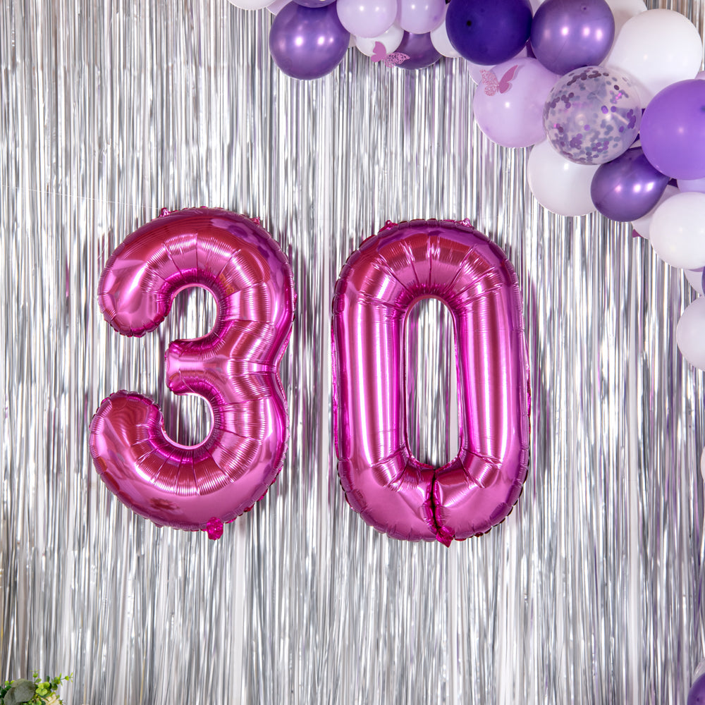 Balloonify Pink Mylar Number 0 Balloon - 40" - 1 count box