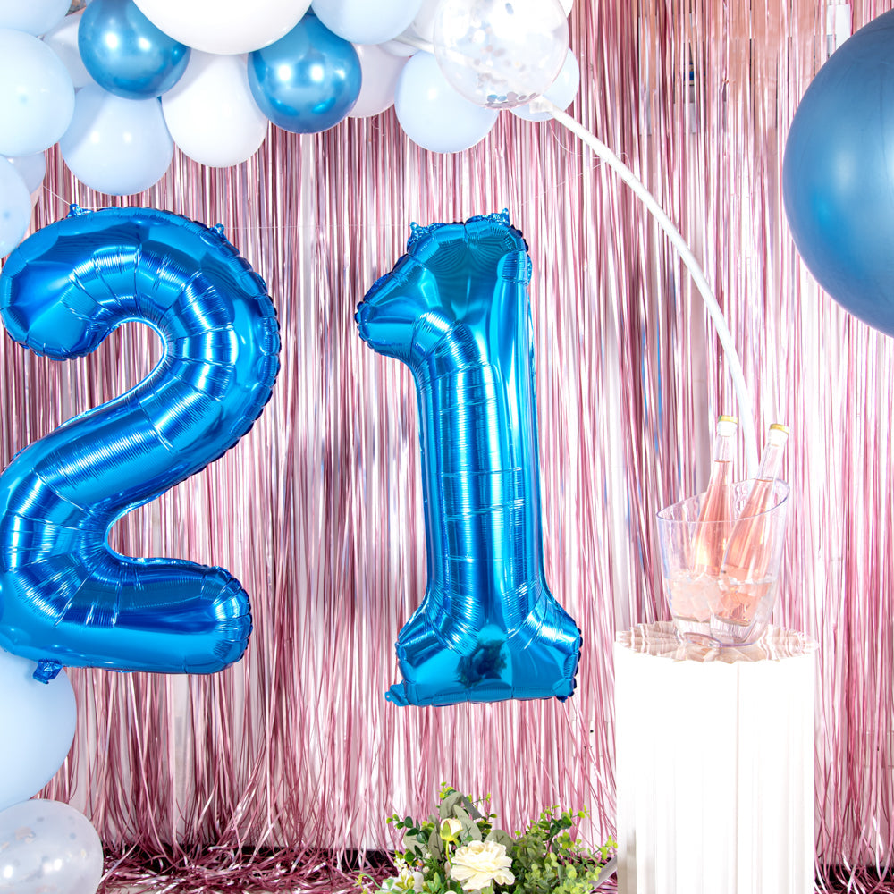 Balloonify Blue Mylar Number 1 Balloon - 40" - 1 count box