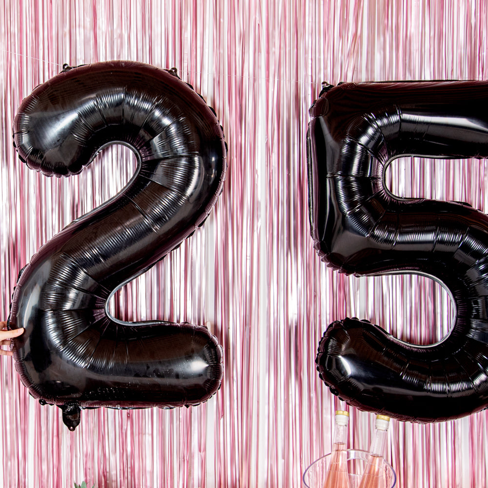Balloonify Black Mylar Number 2 Balloon - 40" - 1 count box