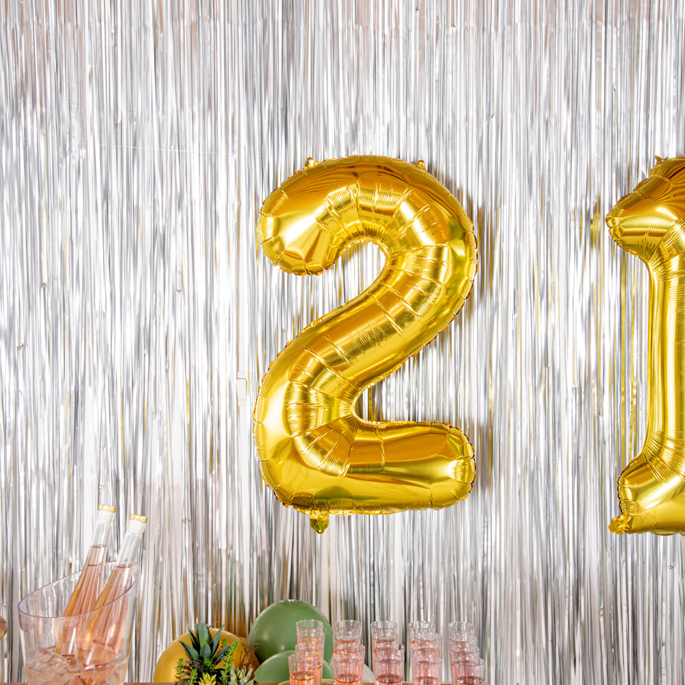 Balloonify Gold Mylar Number 2 Balloon - 40" - 1 count box