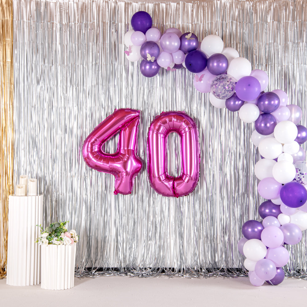 Balloonify Pink Mylar Number 4 Balloon - 40" - 1 count box