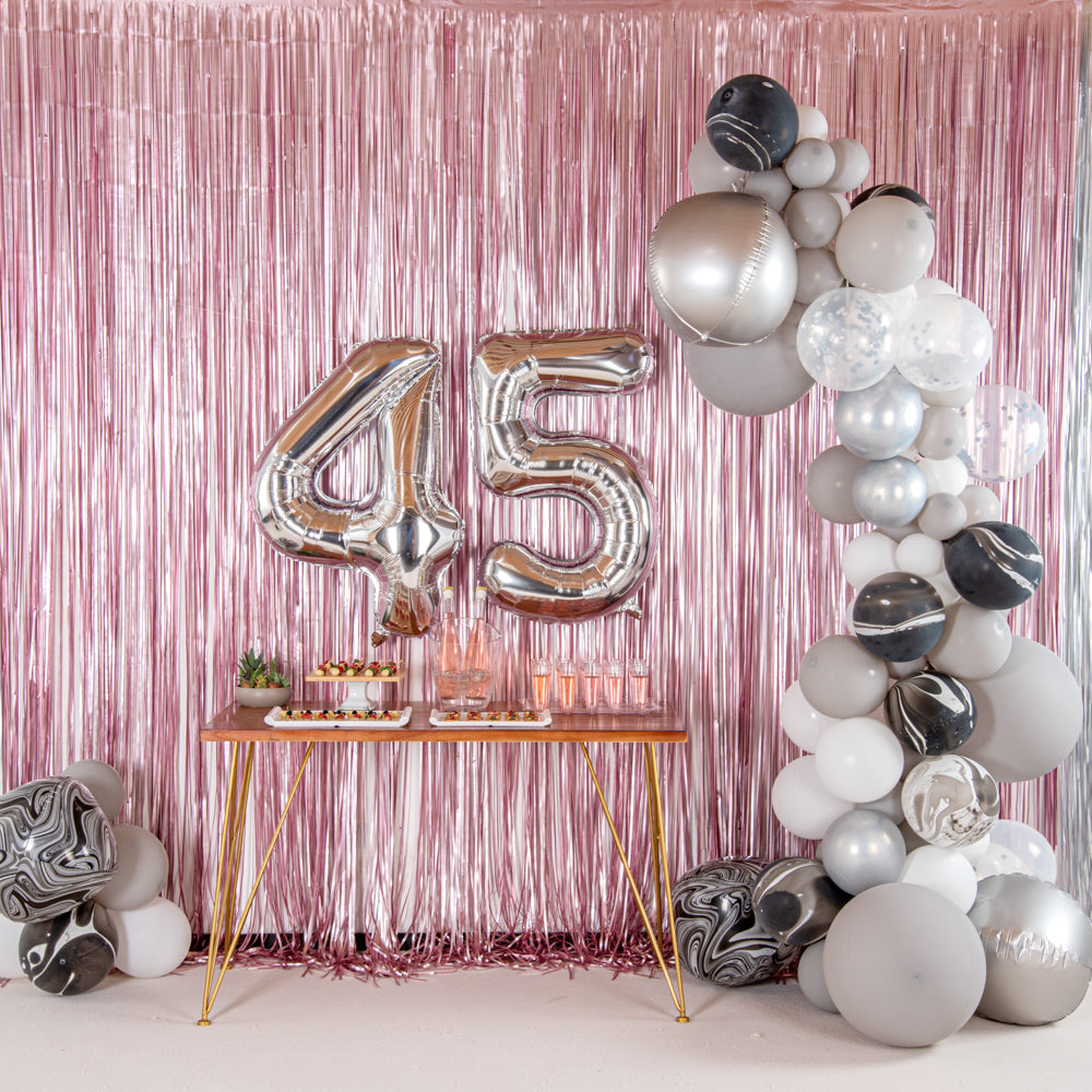 Balloonify Silver Mylar Number 4 Balloon - 40" - 1 count box