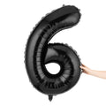 Balloonify Black Mylar Number 6 Balloon - 40" - 1 count box