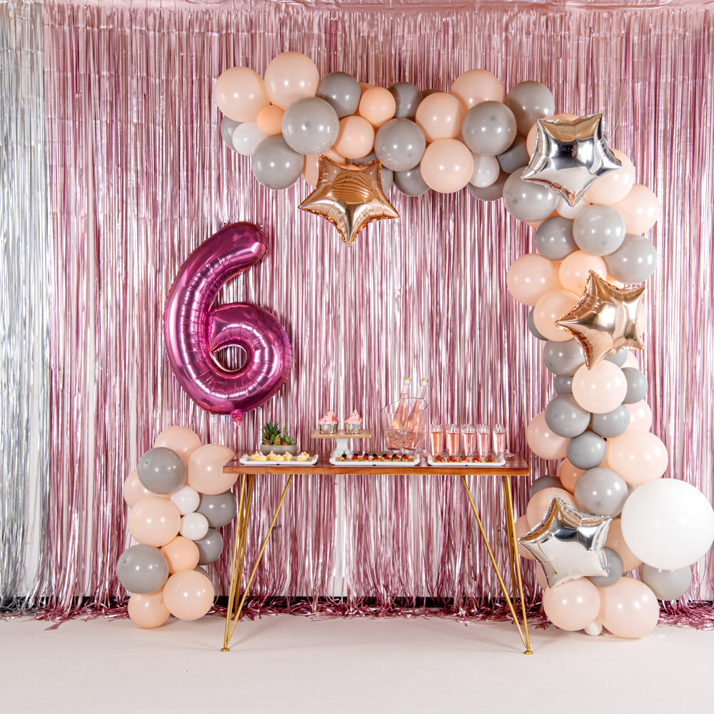 Balloonify Pink Mylar Number 6 Balloon - 40" - 1 count box