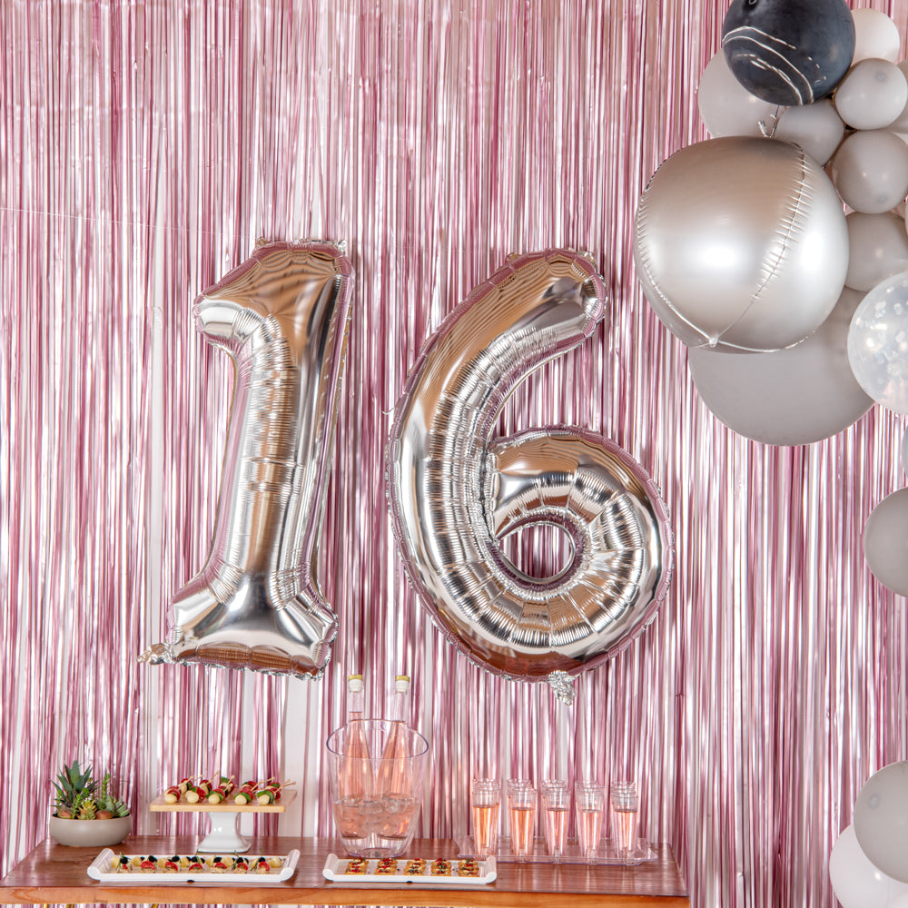 Balloonify Silver Mylar Number 6 Balloon - 40" - 1 count box
