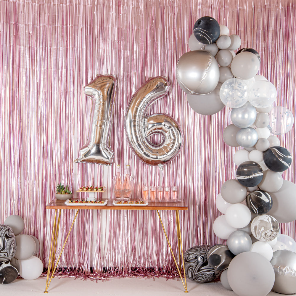 Balloonify Silver Mylar Number 6 Balloon - 40" - 1 count box