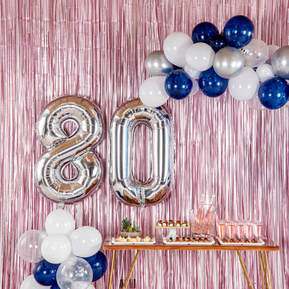 Balloonify Silver Mylar Number 8 Balloon - 40" - 1 count box
