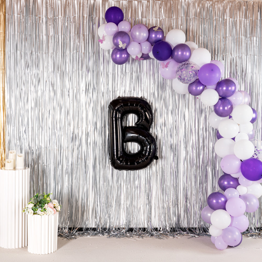 Balloonify Black Mylar Letter B Balloon - 40" - 1 count box