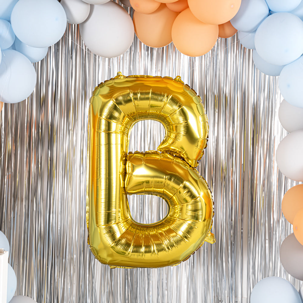 Balloonify Gold Mylar Letter B Balloon - 40" - 1 count box