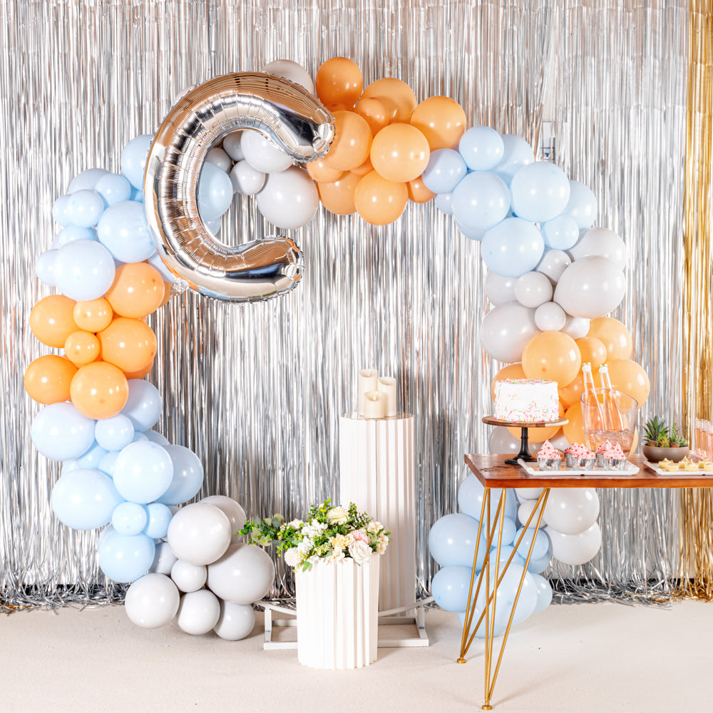 Balloonify Silver Mylar Letter C Balloon - 40" - 1 count box
