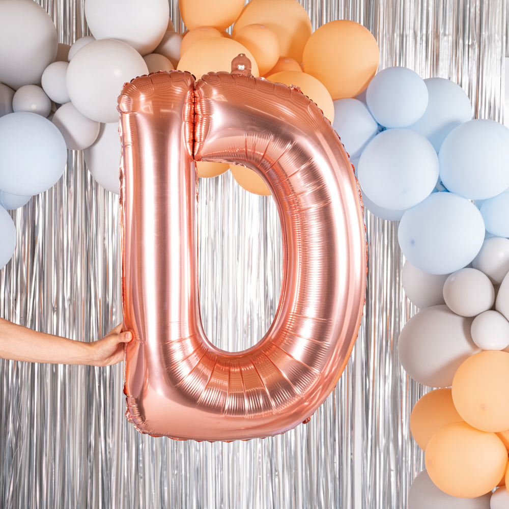 Balloonify Rose Gold Mylar Letter D Balloon - 40" - 1 count box