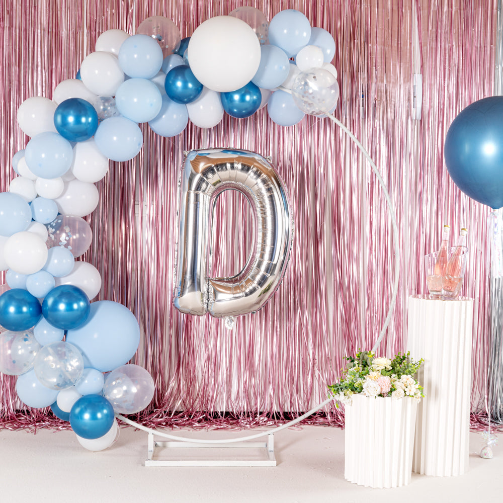 Balloonify Silver Mylar Letter D Balloon - 40" - 1 count box