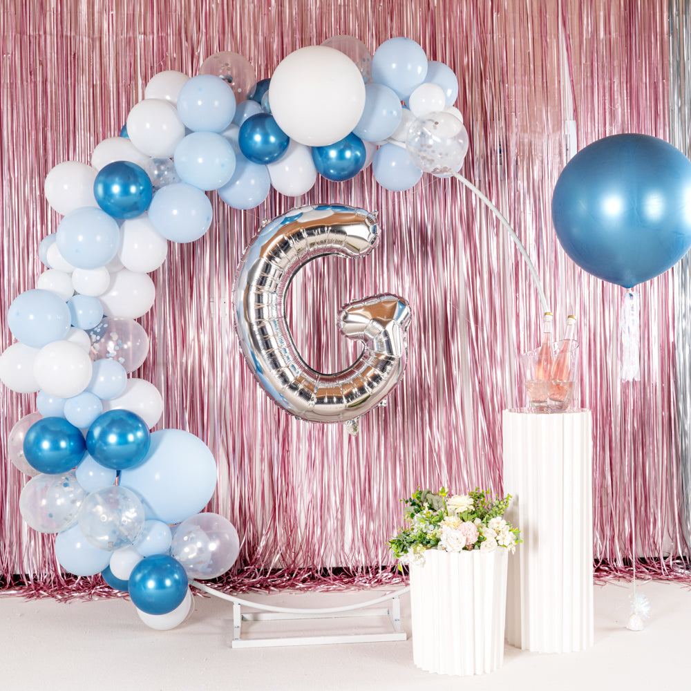 Balloonify Silver Mylar Letter G Balloon - 40" - 1 count box