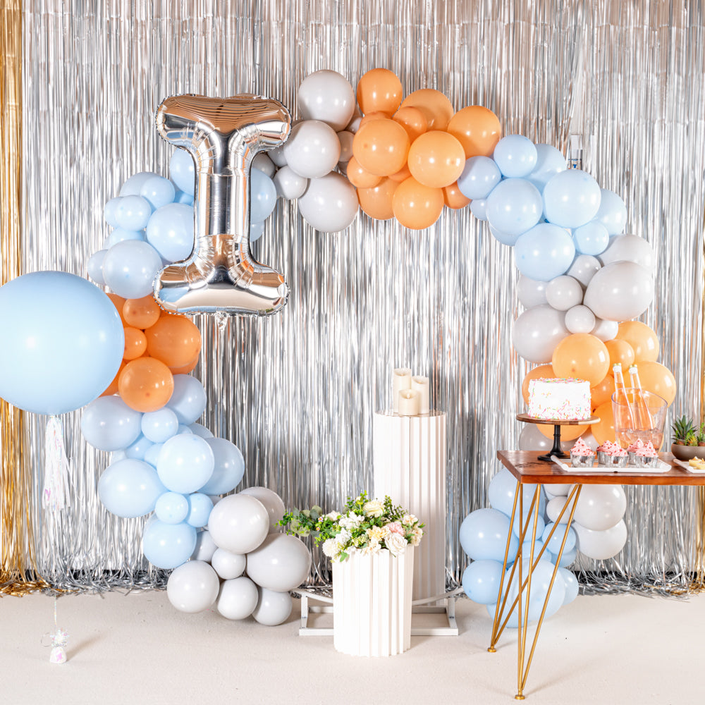 Balloonify Silver Mylar Letter I Balloon - 40" - 1 count box