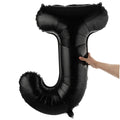Balloonify Black Mylar Letter J Balloon - 40" - 1 count box