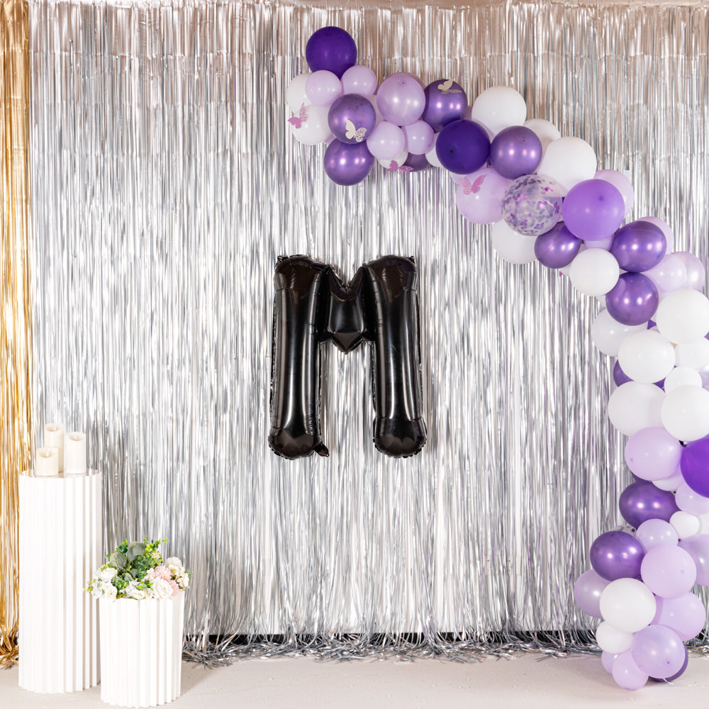 Balloonify Black Mylar Letter M Balloon - 40" - 1 count box