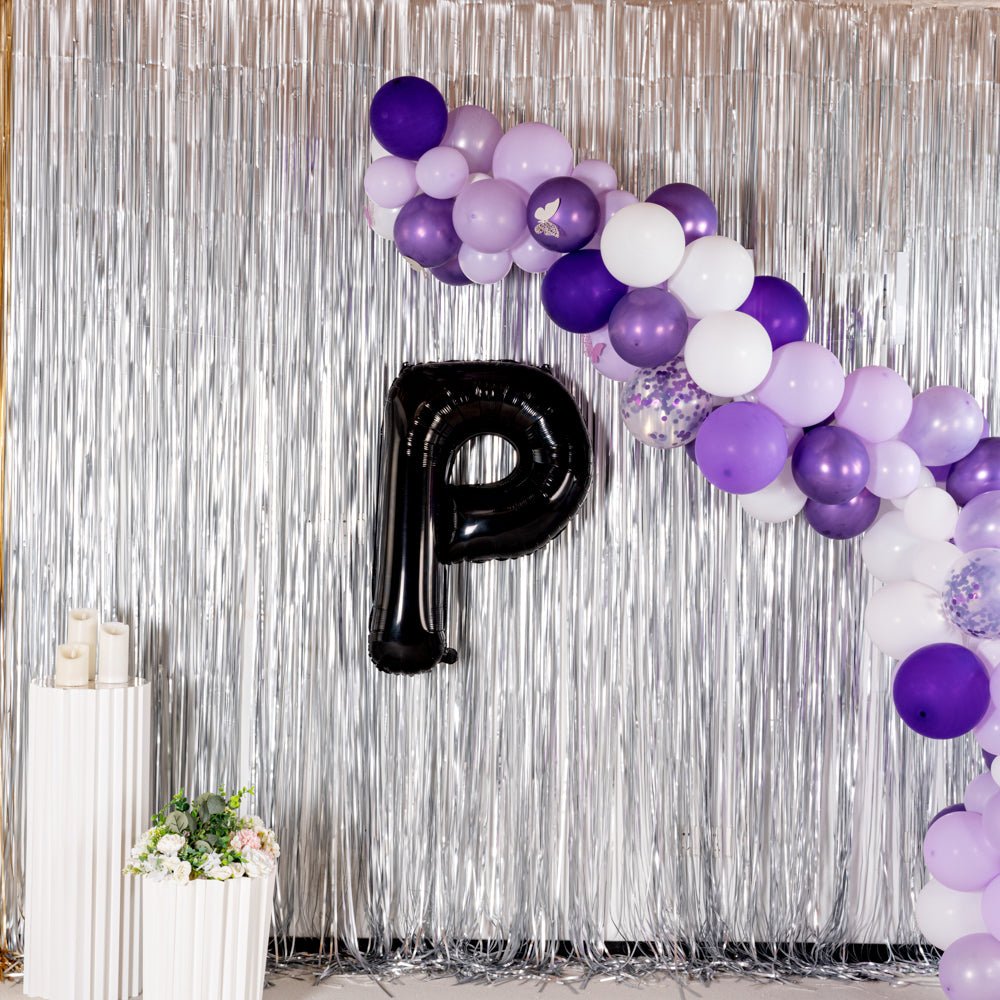 Balloonify Black Mylar Letter P Balloon - 40" - 1 count box