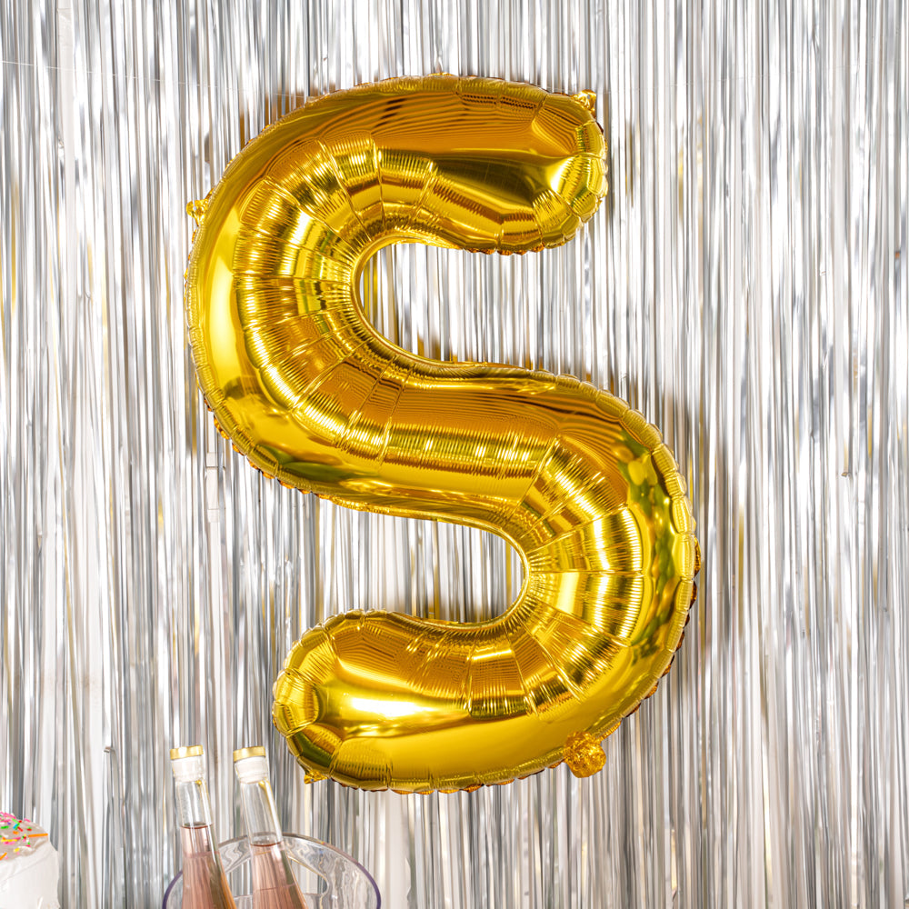 Balloonify Gold Mylar Letter S Balloon - 40" - 1 count box
