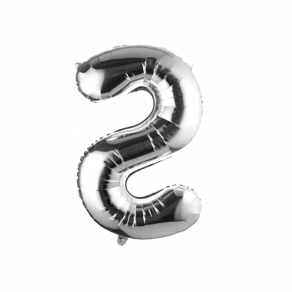 Balloonify Silver Mylar Letter S Balloon - 40" - 1 count box