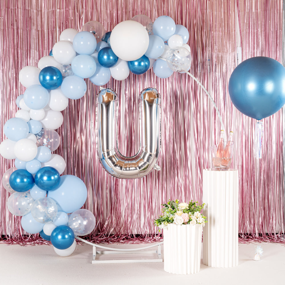 Balloonify Silver Mylar Letter U Balloon - 40" - 1 count box