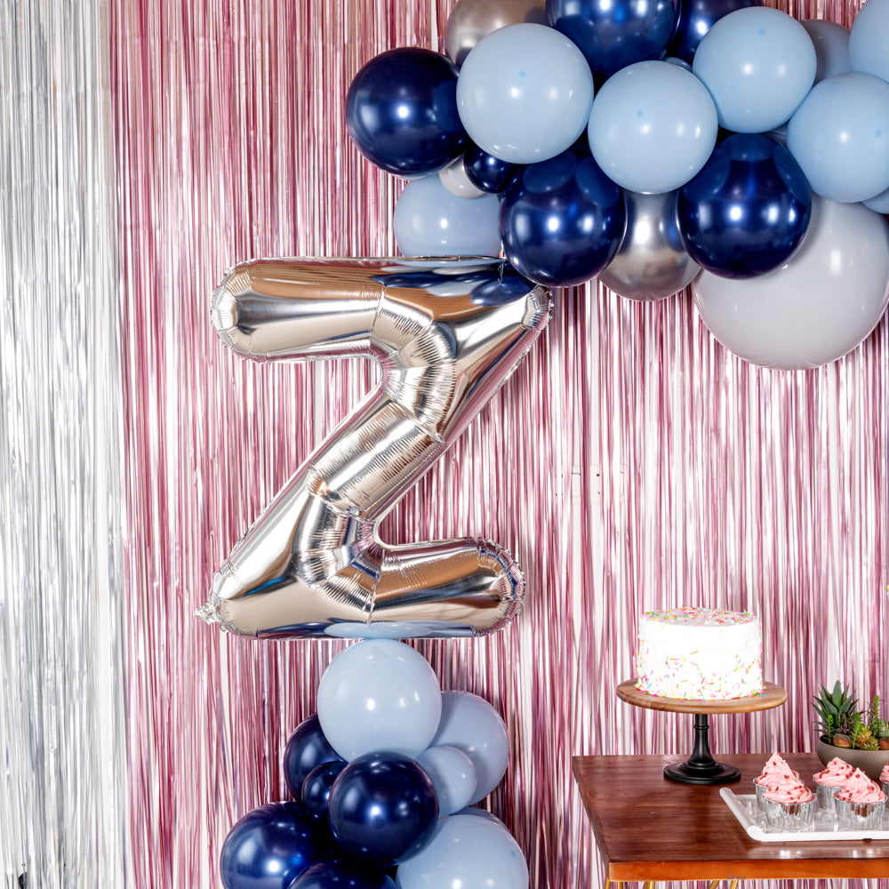 Balloonify Silver Mylar Letter Z Balloon - 40" - 1 count box