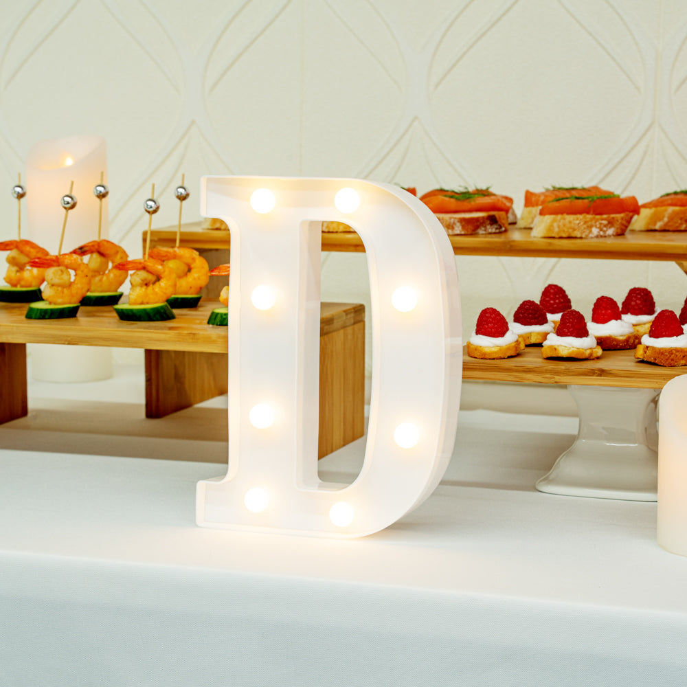 Illumify White LED Marquee Letter D Sign - 8 3/4" - 1 count box