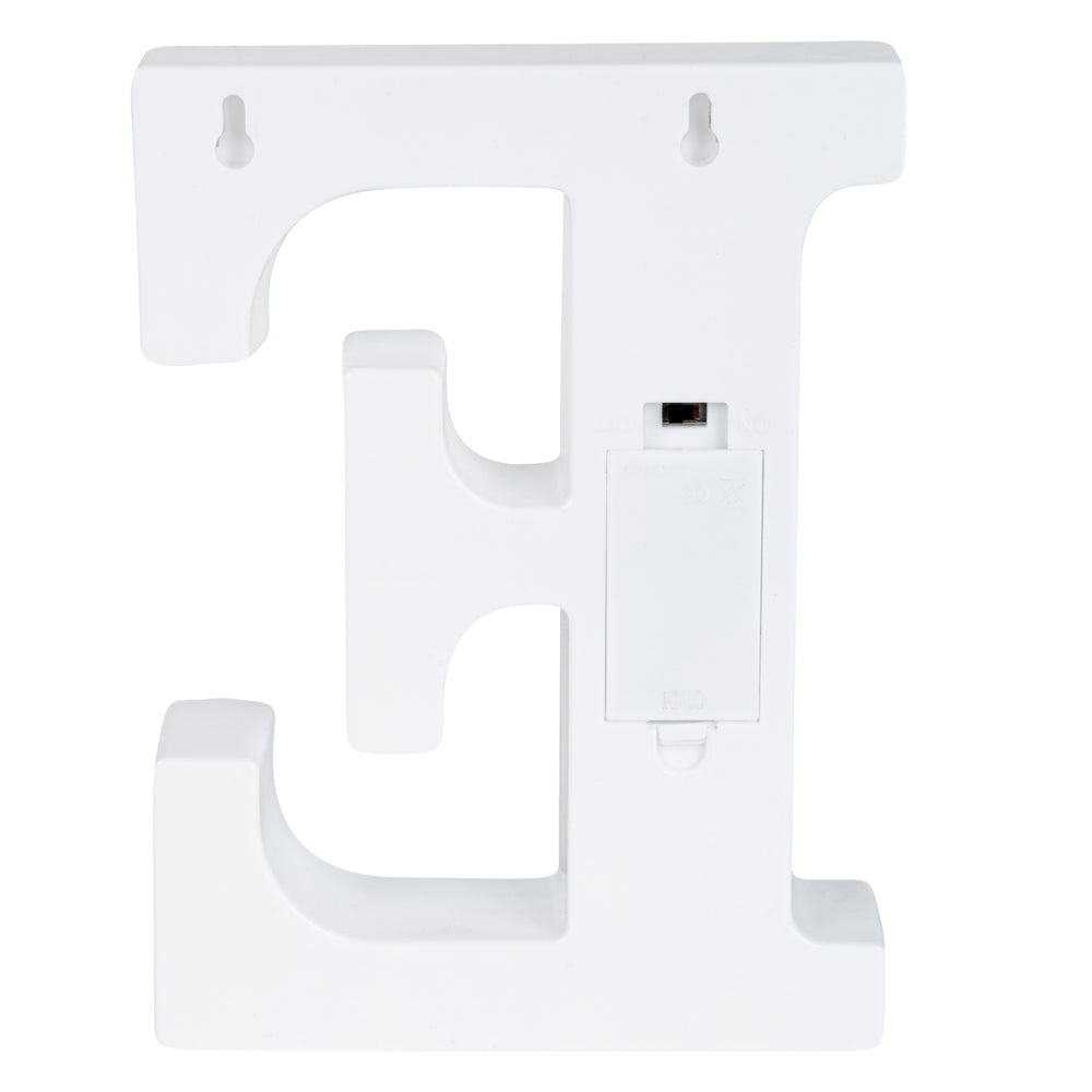 Illumify White LED Marquee Letter E Sign - 8 3/4" - 1 count box