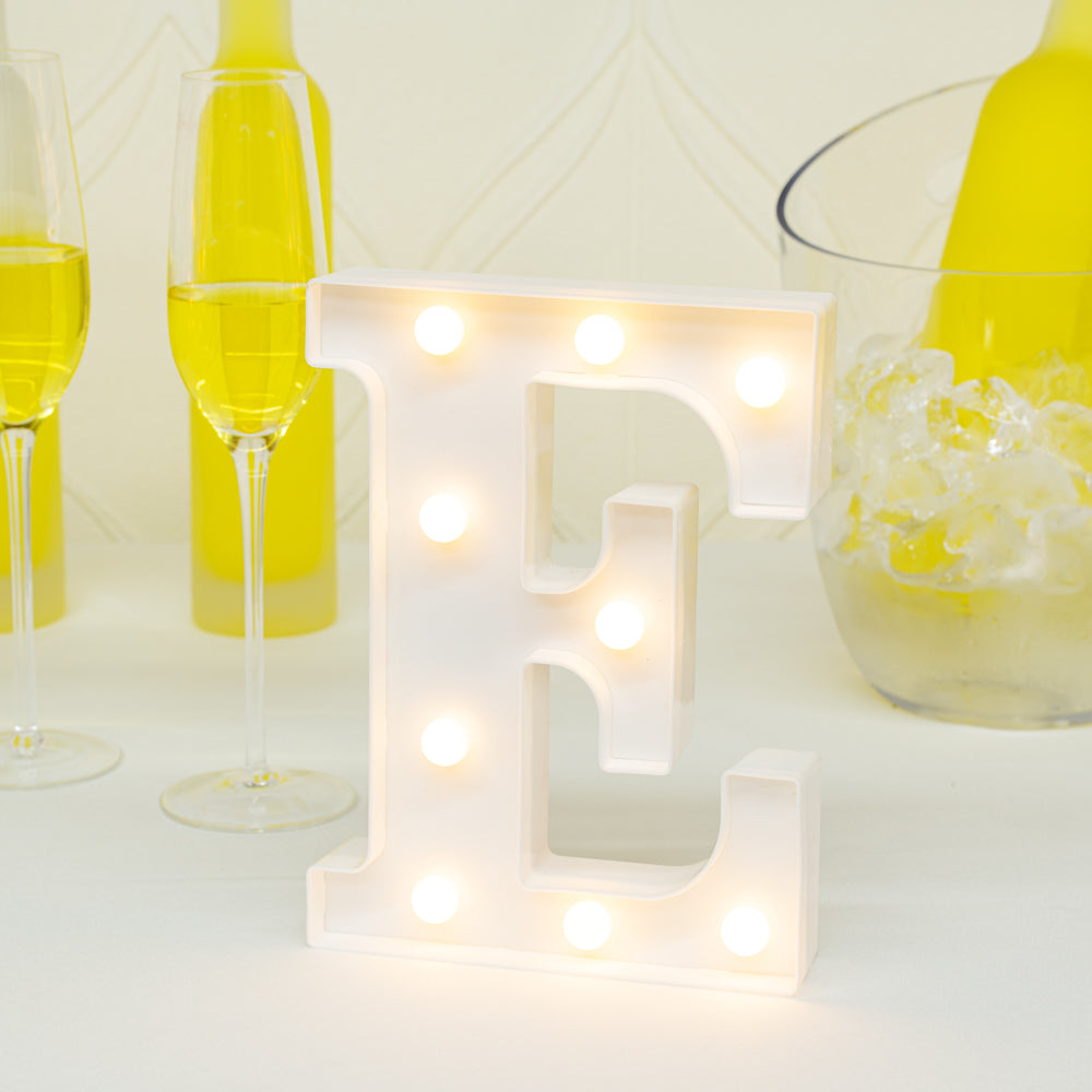 Illumify White LED Marquee Letter E Sign - 8 3/4" - 1 count box
