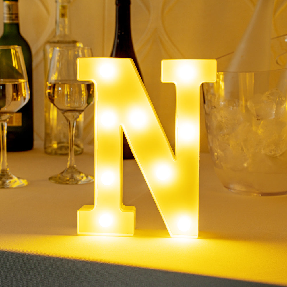 Illumify White LED Marquee Letter N Sign - 8 3/4" - 1 count box