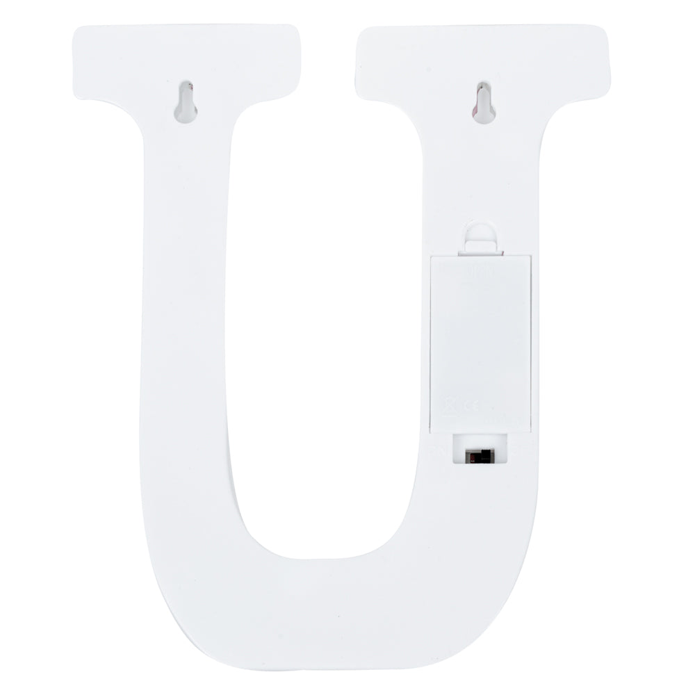 Illumify White LED Marquee Letter U Sign - 8 3/4" - 1 count box