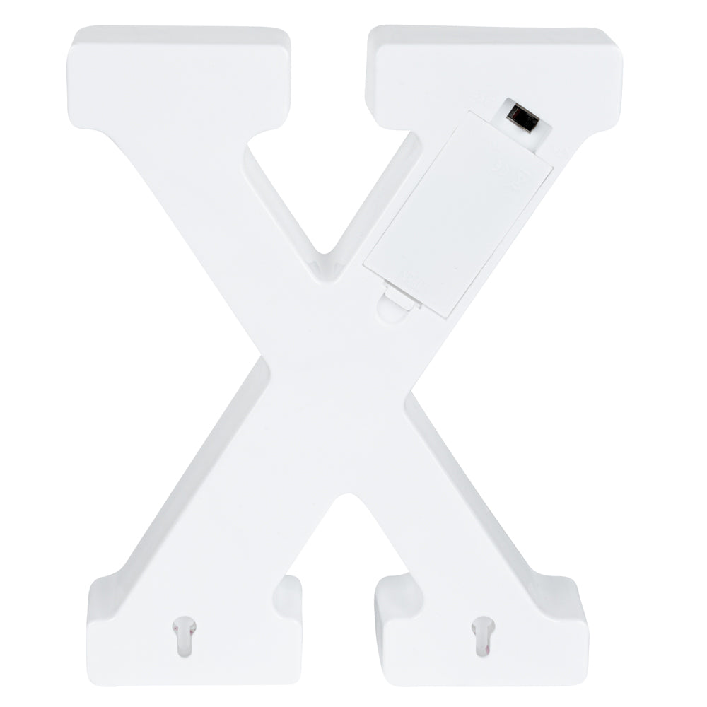 Illumify White LED Marquee Letter X Sign - 8 3/4" - 1 count box