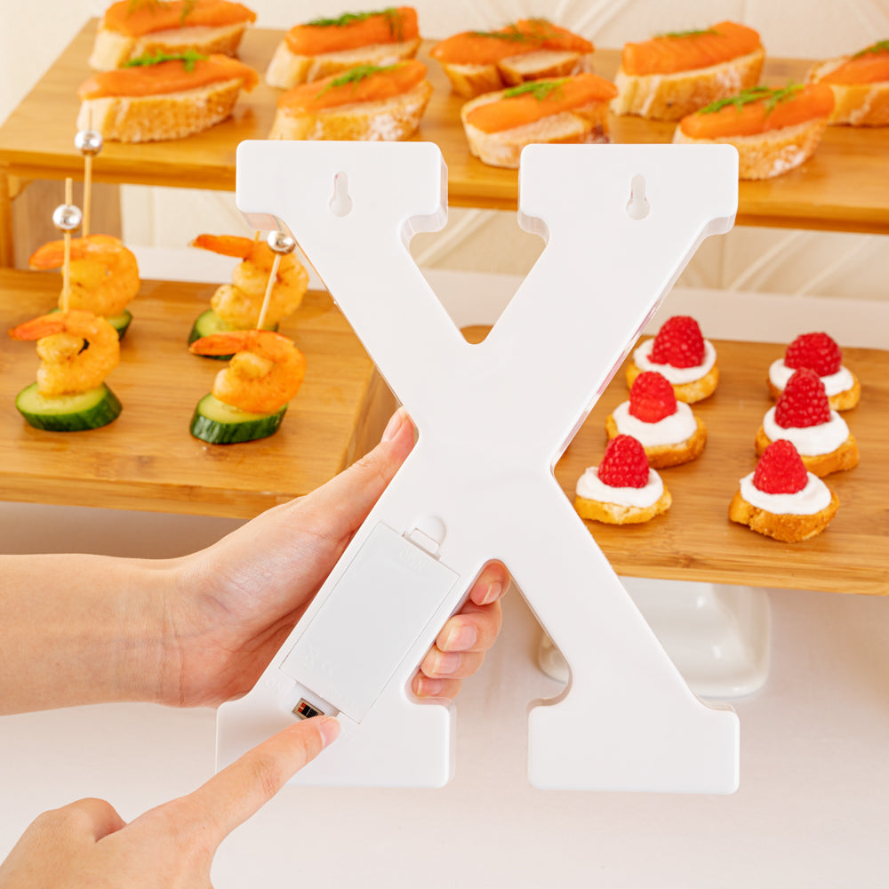 Illumify White LED Marquee Letter X Sign - 8 3/4" - 1 count box