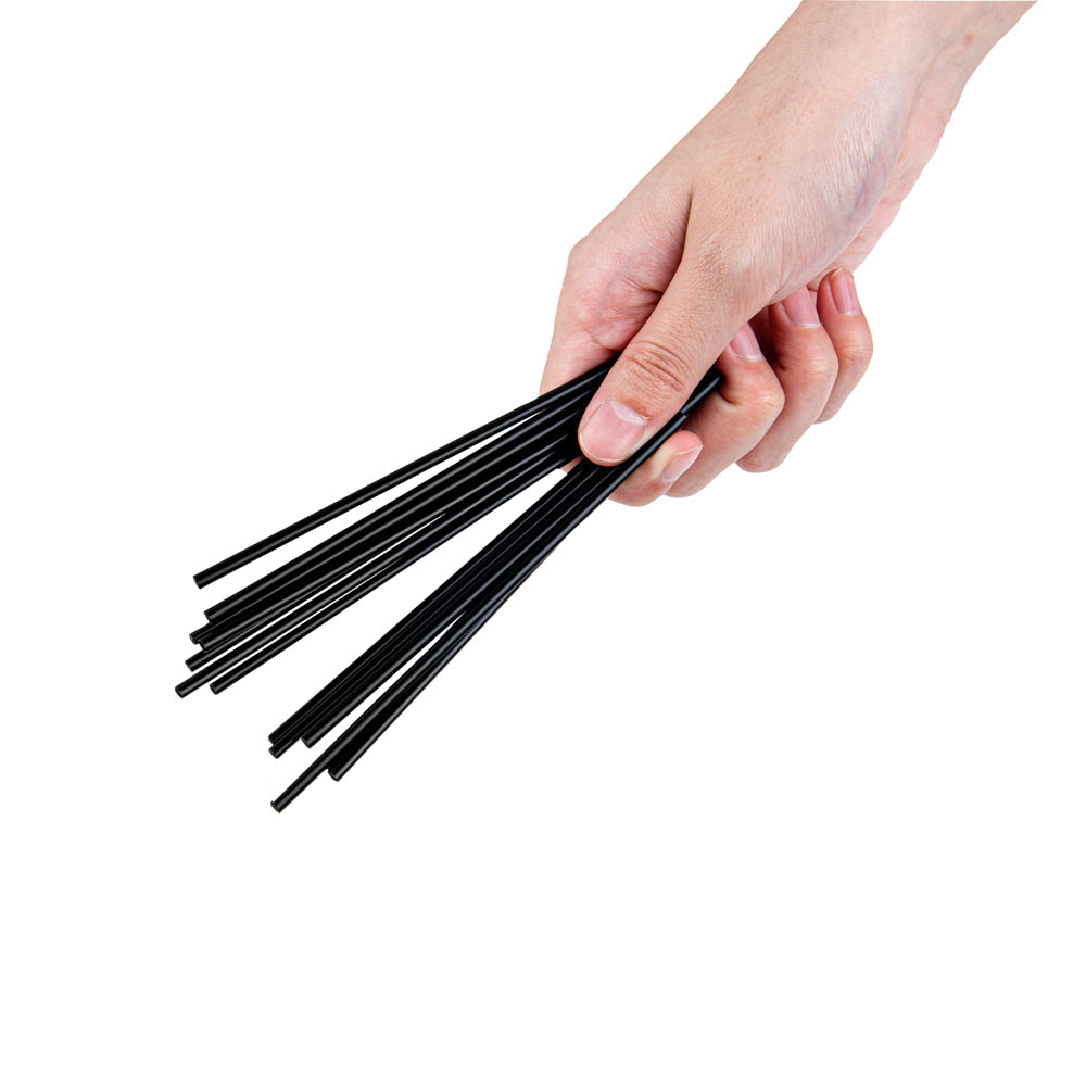 Restpresso Black Plastic Coffee Stirrer / Sip Straw - 5" - 500 count box