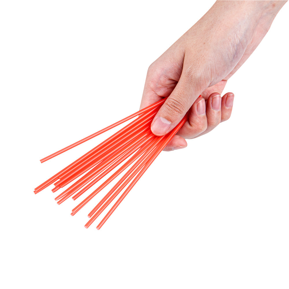 Restpresso Red Plastic Coffee Stirrer / Sip Straw - 5" - 5000 count box