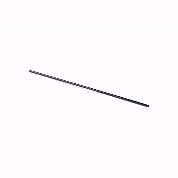 Restpresso Black Plastic Coffee Stirrer / Sip Straw - 7" - 5000 count box
