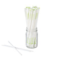 Basic Nature White PLA / PBAT Plastic Straw - Wrapped, Compostable - 8 1/4" - 2000 count box