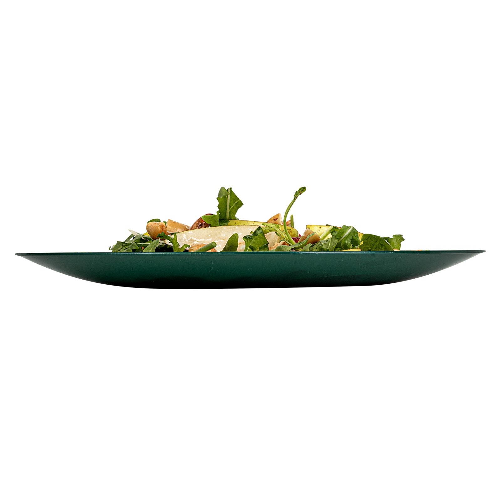 Moderna Round Forest Green Plastic Plate - 9" x 9" x 3/4" - 200 count box