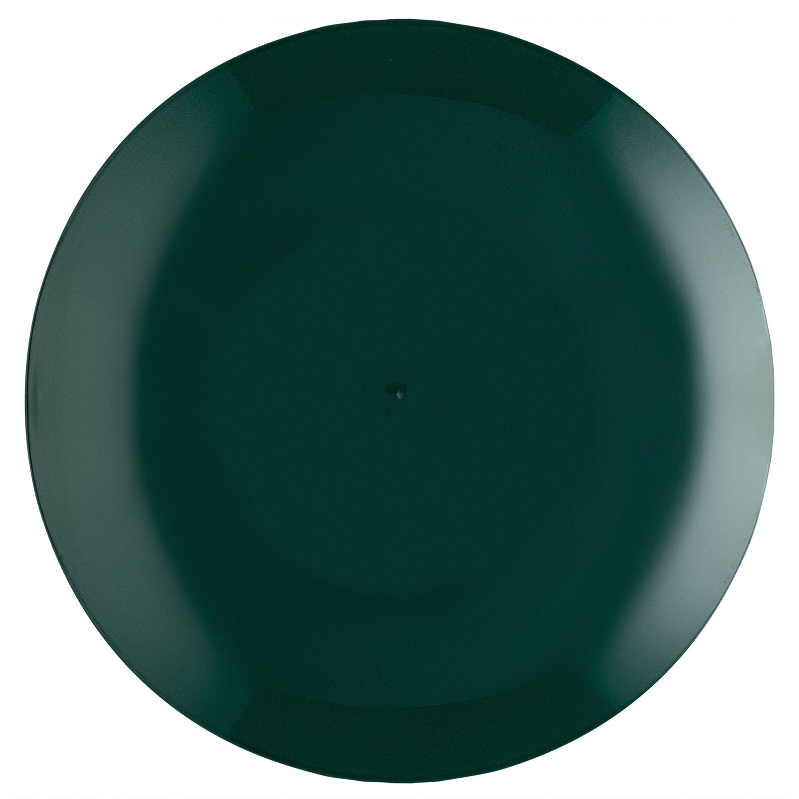 Moderna Round Forest Green Plastic Plate - 9" x 9" x 3/4" - 200 count box