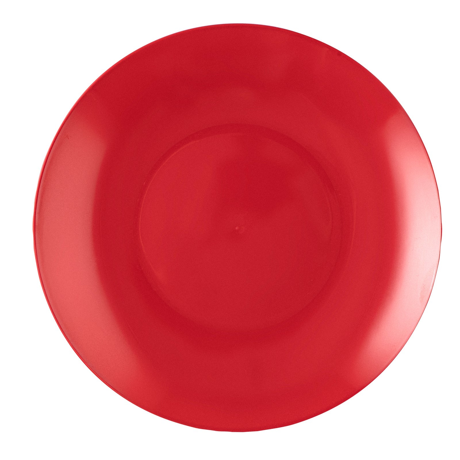 Moderna Round Red Plastic Plate - 9" x 9" x 3/4" - 200 count box