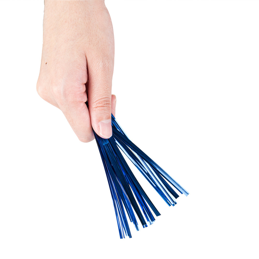 Bag Tek Blue Metallic Twist Tie / Bag Tie - 4" - 500 count box