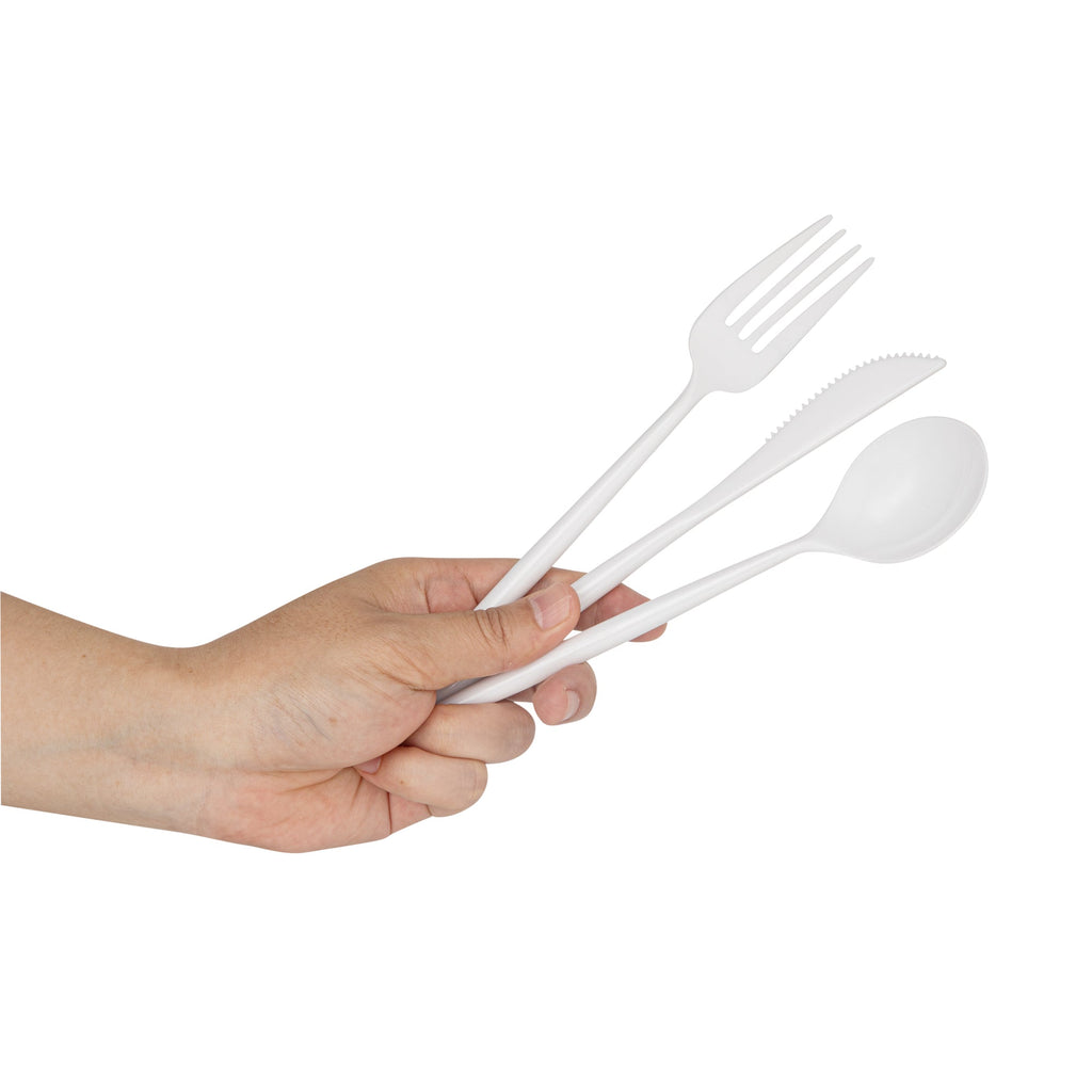 Moderna White Plastic Cutlery Set - 7 1/2" - 60 count box