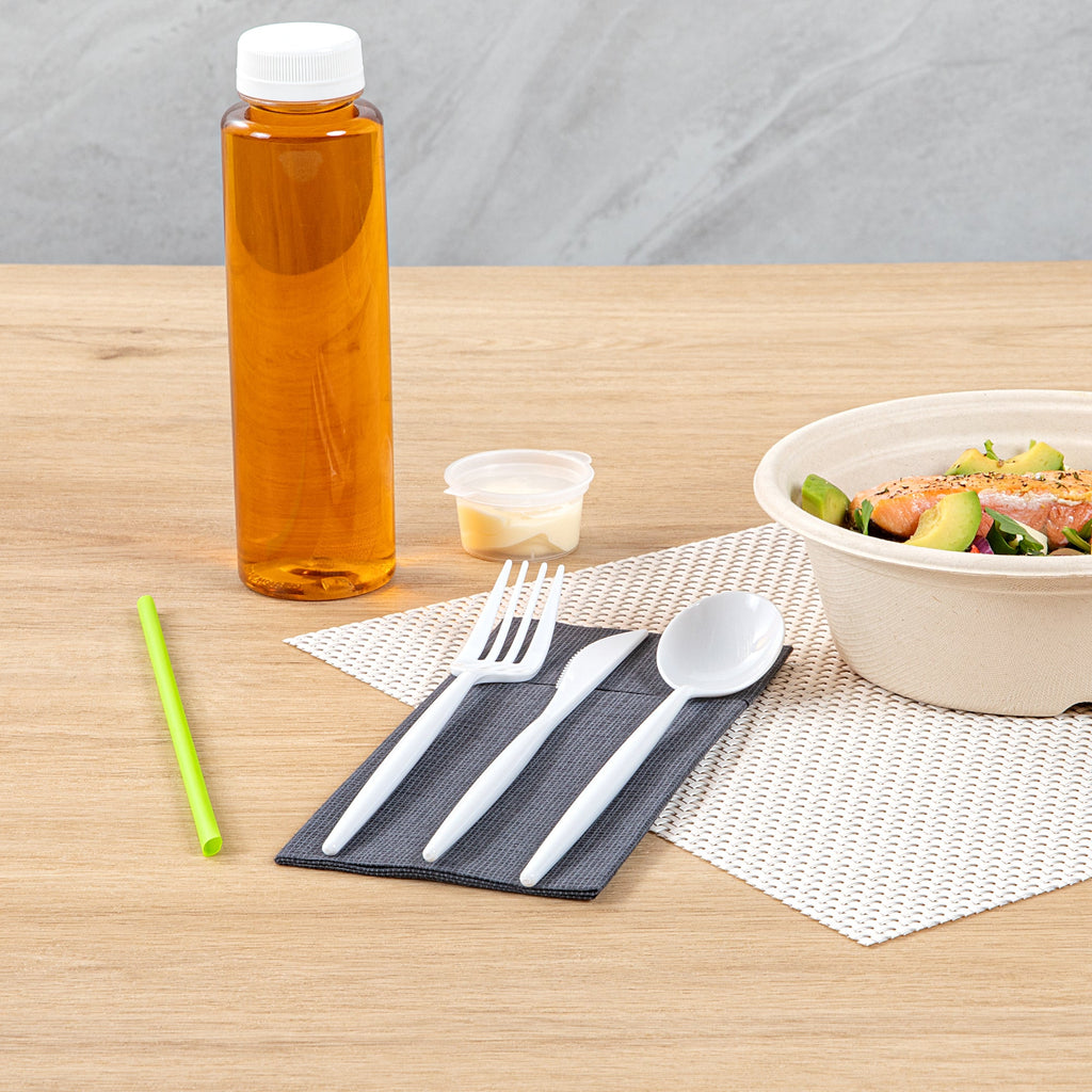 Moderna White Plastic Cutlery Set - 7 1/2" - 60 count box
